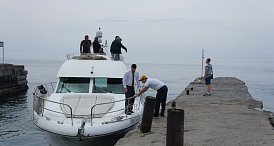 Swiss President at Lake Baikal